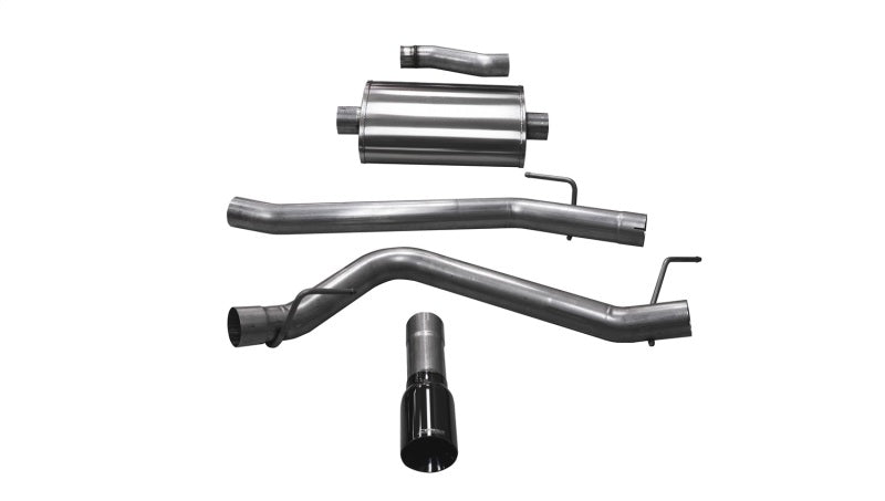 CORSA Performance 21060BLK Corsa 20-24 Jeep Gladiator JT 3.6L Single Side Exit Cat-Back Exhaust System w/ Single 4in Black Tip