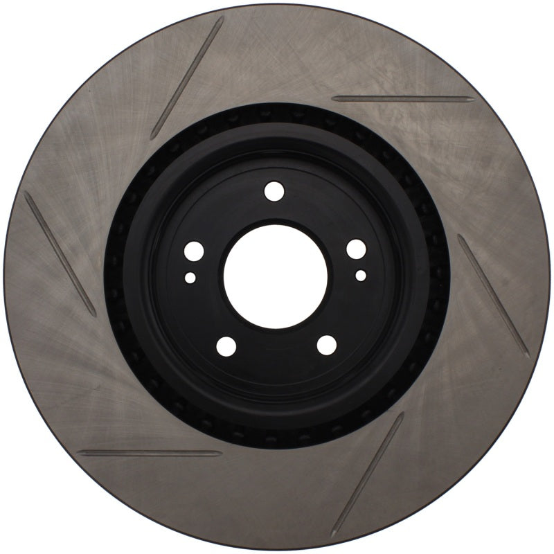 Stoptech 126.46076SL StopTech Power Slot 08-09 Evo 10 Slotted Left Front Rotor