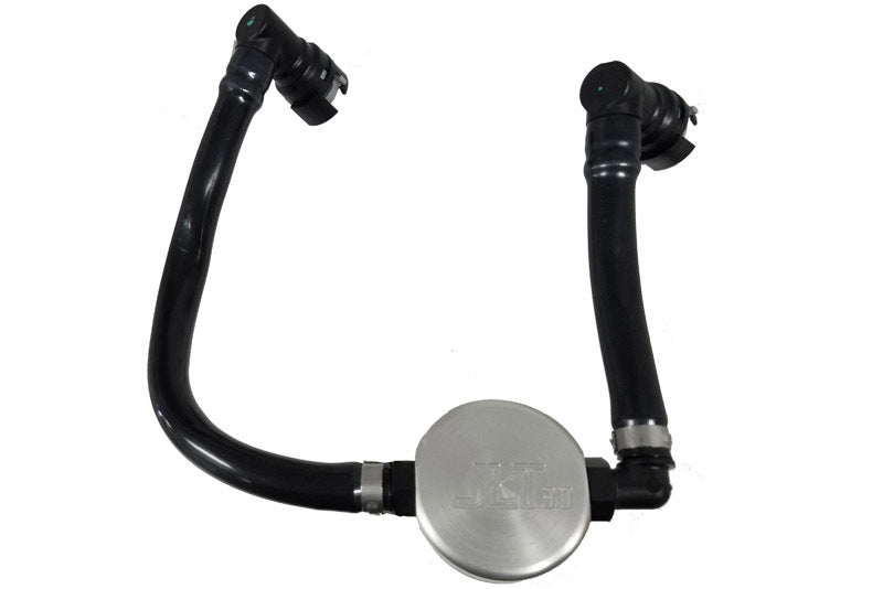J&L 3024P-C 2018-2023 Ford Mustang GT Passenger Side Oil Separator 3.0 - Clear Anodized