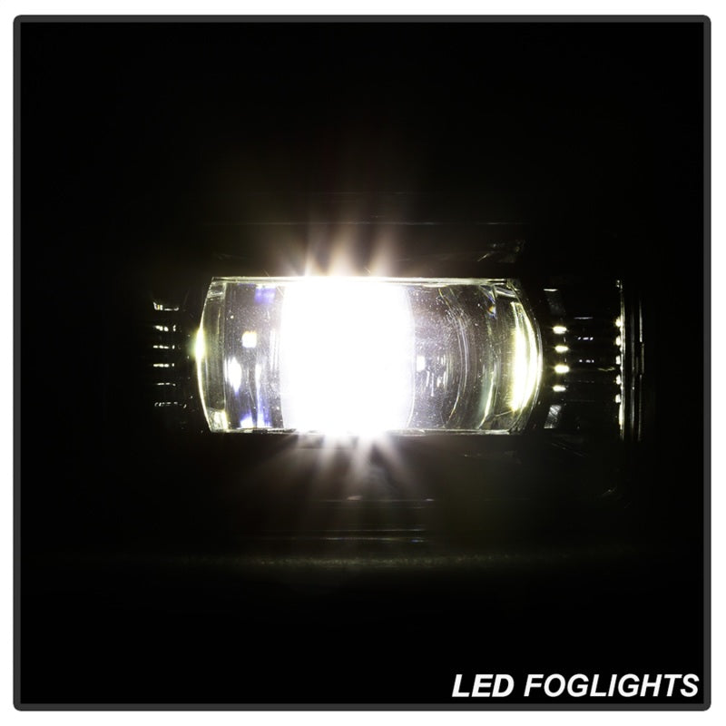 SPYDER 9043277 Spyder 15-18 Ford F-150 / 17-18 Ford F-250/F-350 Full LED Fog Lights - w/o Switch (FL-LED-PRO-4)