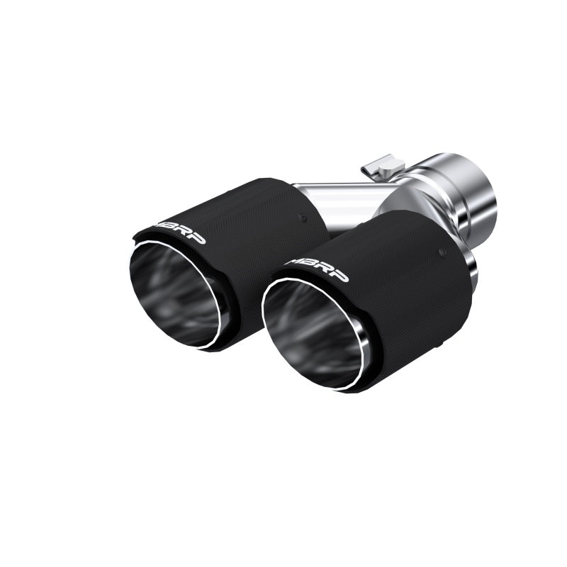 MBRP T5170CF Universal Carbon Fiber Dual Tip 3.5in OD/2.5in Inlet