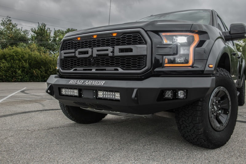 Road Armor 6171F0B-NW 17-20 Ford Raptor Stealth Front Non-Winch Bumper - Tex Blk