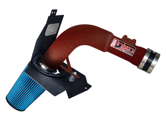 Injen SP1206WR 2015 Subaru STi 2.5L 4 Cyl (Turbo) Wrinkle Red Cold Air Intake w/ MR Tech and Heat Shield
