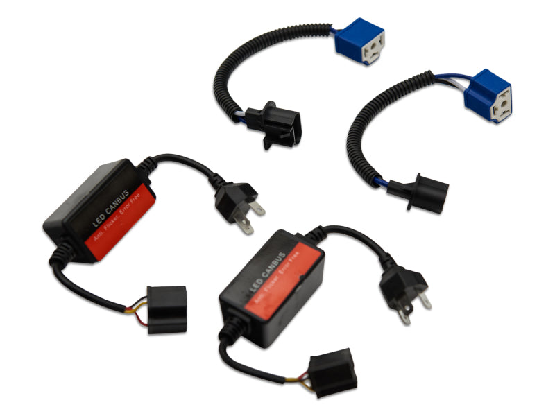 Raxiom J108039 97-18 Jeep Wrangler TJ/JK Axial Series LED Headlights- Black Housing (Clear Lens)