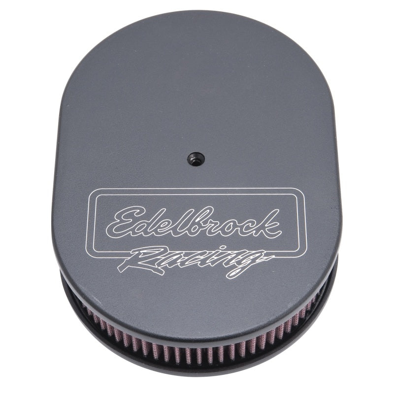 Edelbrock EDE42203 Oval Air Cleaner Assm. - Black