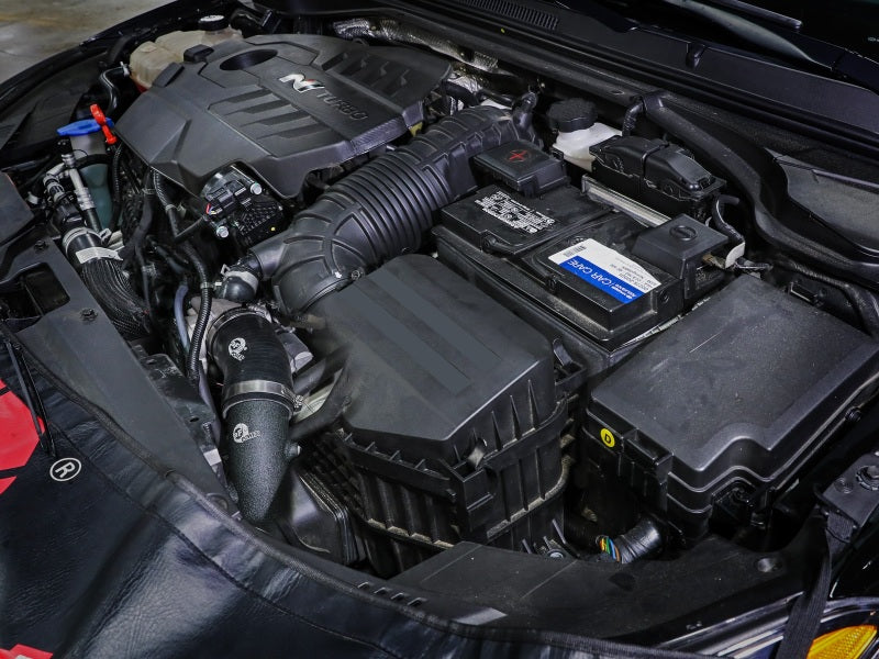 aFe 46-20649-B 19-22 Hyundai Veloster N L4 2.0L (t) BladeRunner 2-3/4in Aluminum Cold Charge Pipe - Black