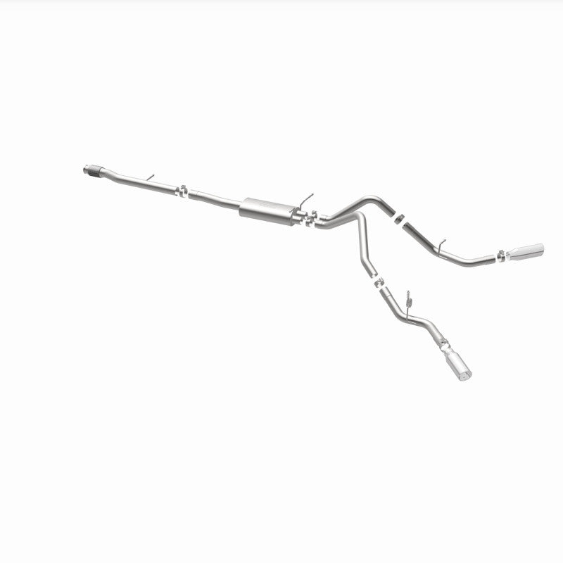 Magnaflow 15269 14 Chev Silverado V8 5.3L CC/EC Cab Dual Split Behind Rear Tires Exit SS Cat Back Perf Exh