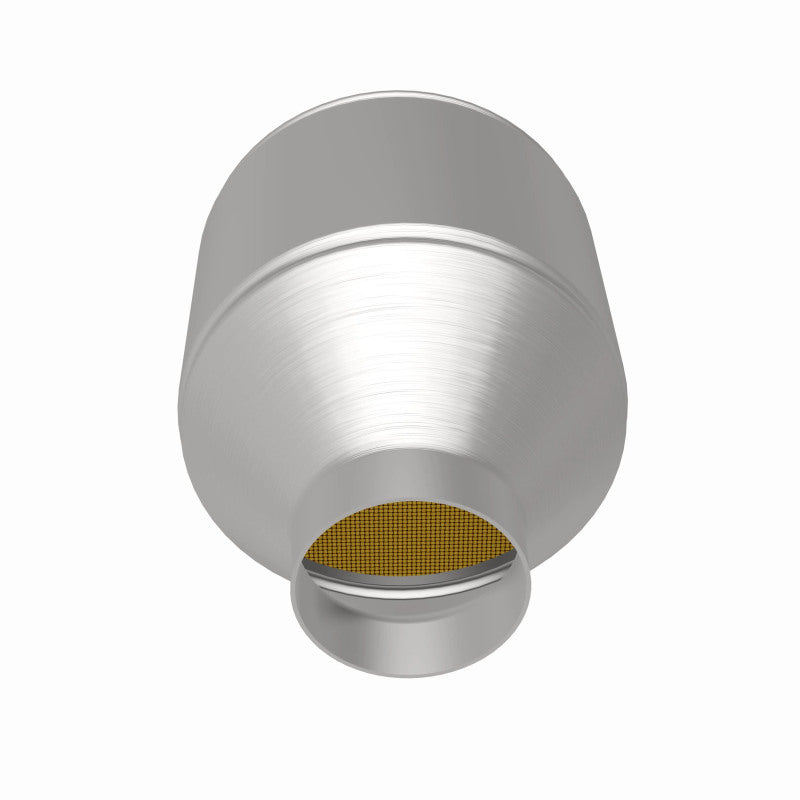 Magnaflow 51655 MagnaFlow Conv Univ 2.25in Inlet/Outlet Center/Center Round 3in Body L x 5in W x 8.75in Overall L