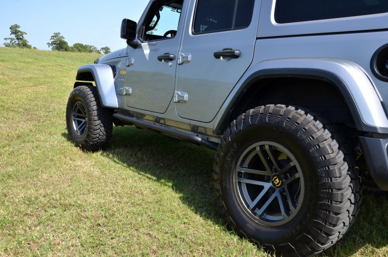 N-Fab TSJ184-TX Trail Slider Steps 18-20 Jeep Wrangler JL 4 Door SUV - SRW - Textured Black