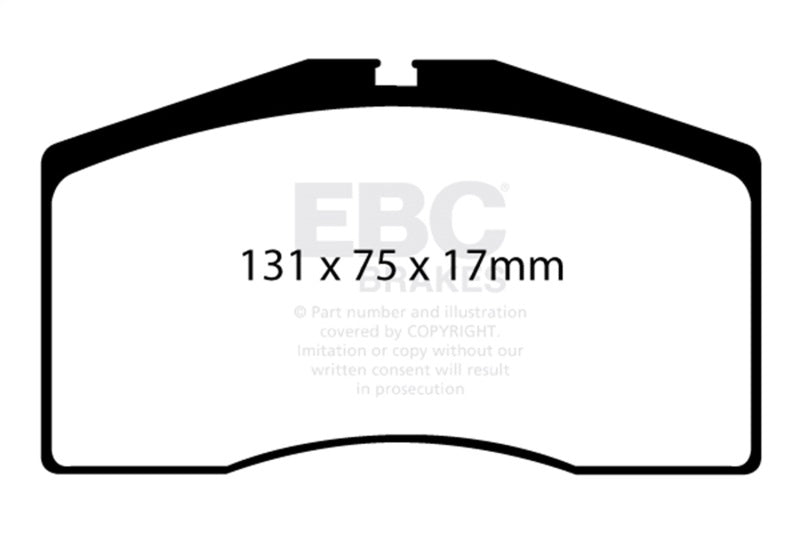 EBC DP4997R 93-95 Porsche 911 (964) 3.6 Turbo Yellowstuff Front Brake Pads