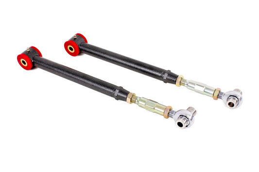 BMR Suspension TCA021H BMR 05-14 S197 Mustang On-Car Adj. Lower Control Arms / Rod End Combo (Poly) - Black Hammertone