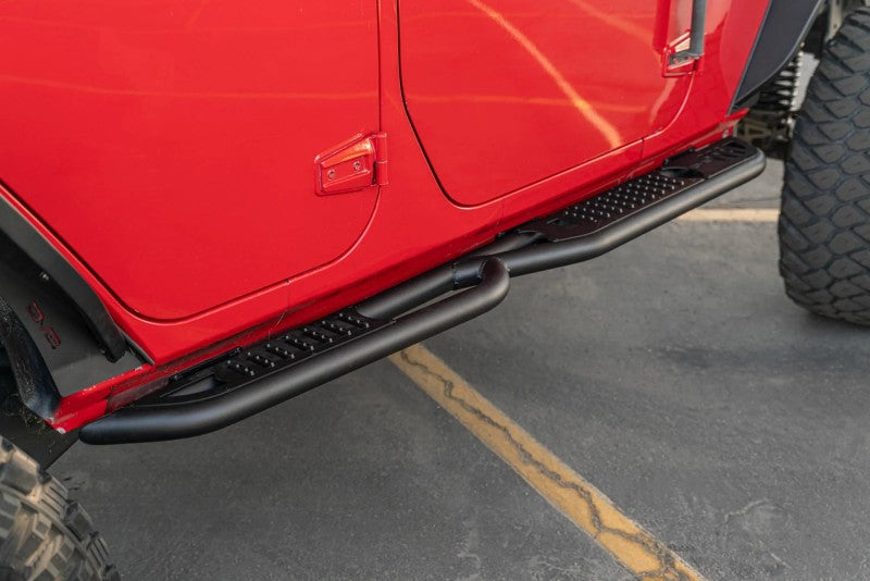 DV8 Offroad SRJK-08 07-18 Jeep Wrangler JK (4 Door Only) OE Plus Side Steps