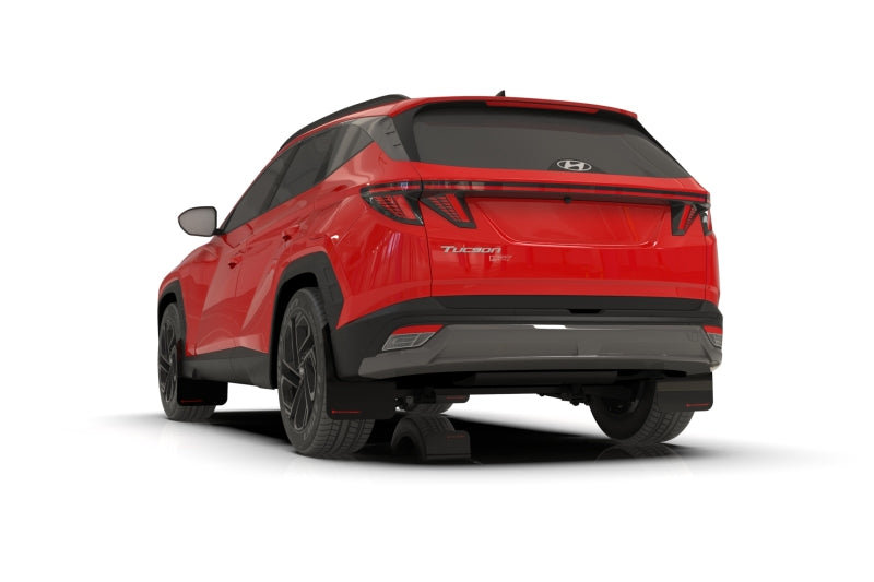Rally Armor MF125-UR-BLK-MBK 2025 Hyundai Tucson ICE XRT Black UR Mud Flap - Metallic Black Logo