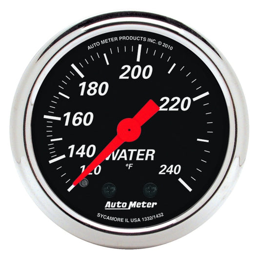 Autometer ATM1432 2-1/16 D/B Water Temp Gauge 120-240 Degrees