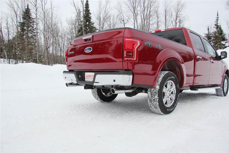 MBRP S5258BLK 2015 Ford F-150 5.0L 3in Cat Back Dual Split Rear Exit Black Exhaust System