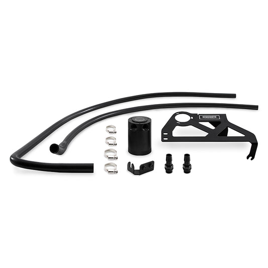 Mishimoto MMBCC-WR6-12PBE2 12-18 Jeep Wrangler JK Baffled Oil Catch Can Kit - Black