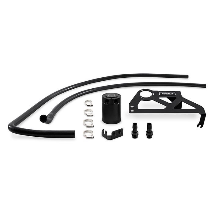 Mishimoto MMBCC-WR6-12PBE2 12-18 Jeep Wrangler JK Baffled Oil Catch Can Kit - Black