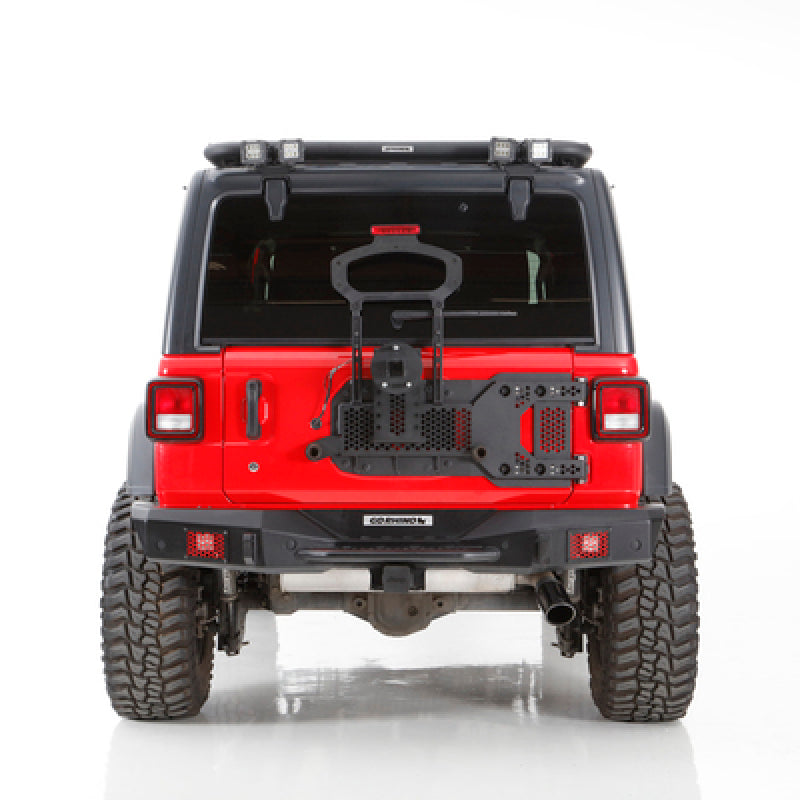 Go Rhino 27137T 08-22 Jeep Wrangler JL/JLU Body Mount Spare Tire Carrier - Tex. Blk