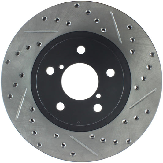 Stoptech 127.47012L StopTech Slotted & Drilled Sport Brake Rotor