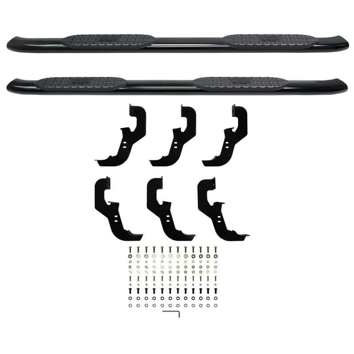 Westin 21-54135 2019 Chevrolet Silverado/Sierra 1500 Crew Cab Non LD PRO TRAXX 5 Oval Nerf Step Bars - Black