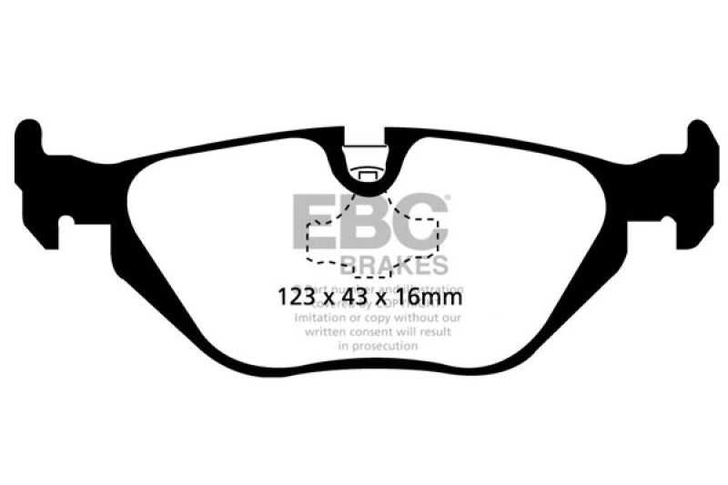 EBC DP41079R 96-98 BMW Z3 1.9 Yellowstuff Rear Brake Pads
