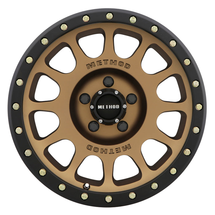 Method Wheels MR30578550900 Method MR305 NV 17x8.5 0mm Offset 5x5 94mm CB Method Bronze/Black Street Loc Wheel