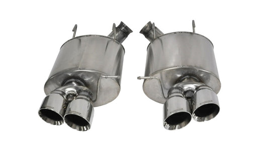 CORSA Performance 14321 Corsa 2013-2014 Ford Mustang Shelby GT500 5.8L V8 Polished Sport Axle-Back Exhaust