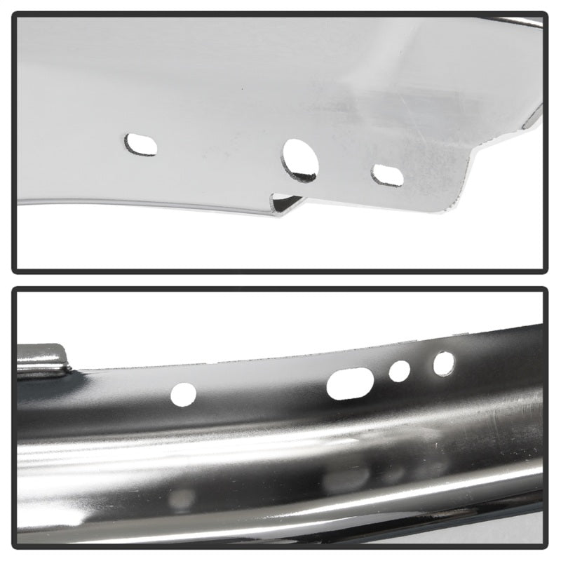 SPYDER 9948473 Spyder Ford F150 09-14 w/o Fog Light Hole Front Bumper - Chrome (OEM # 9L3Z17757A)