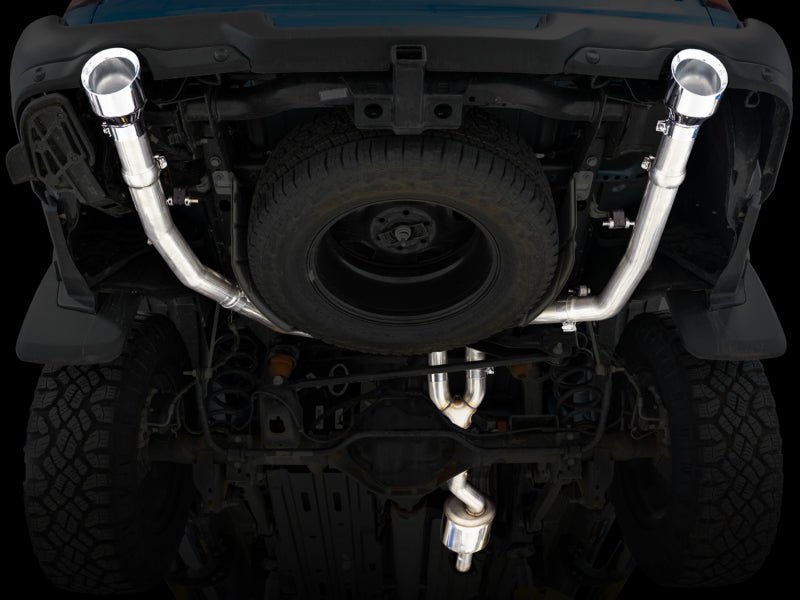 AWE Tuning 3015-32002 09-18 RAM 1500 5.7L (w/Cutouts) 0FG Dual Rear Exit Cat-Back Exhaust - Chrome Silver Tips