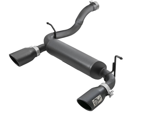 aFe 49-48067-B Rebel Series 2.5in 409 SS Axle-Back Exhaust w/ Black Tips 2018+ Jeep Wrangler (JL) V6 3.6L
