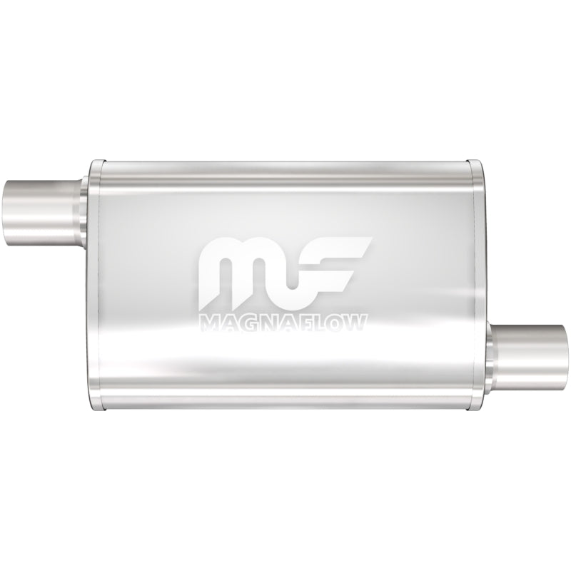 Magnaflow Perf Exhaust MAG11239 Stainless Steel Muffler 3in In/Out Offset/Offset
