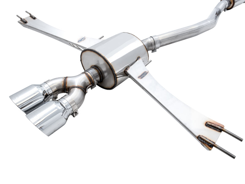 AWE Tuning 3015-32108 2016+ Honda Civic Si Touring Edition Exhaust w/Front Pipe & Dual Chrome Silver Tips