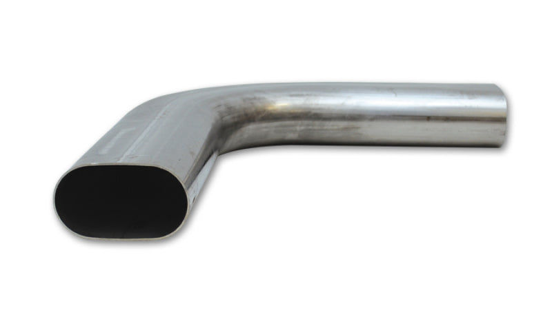 Vibrant 13194 3.5in Oval (Nominal Size) T304 SS 90 deg Mandrel Bend 6in x 6in leg lengths