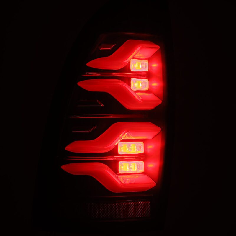 AlphaRex 680060 05-15 Toyota Tacoma LUXX LED Taillights Blk w/Activ Light/Seq Signal