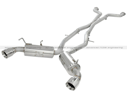 aFe 49-36107 Takeda 2.5inch SS Exhaust Cat-Back 09-13 Nissan 370Z V6 3.7L Polished Tips