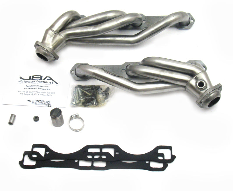 JBA 1830S 92-95 Chevrolet Blazer 5.0L/5.7L w/o A.I.R. 1-1/2in Primary Raw 409SS Cat4Ward Header