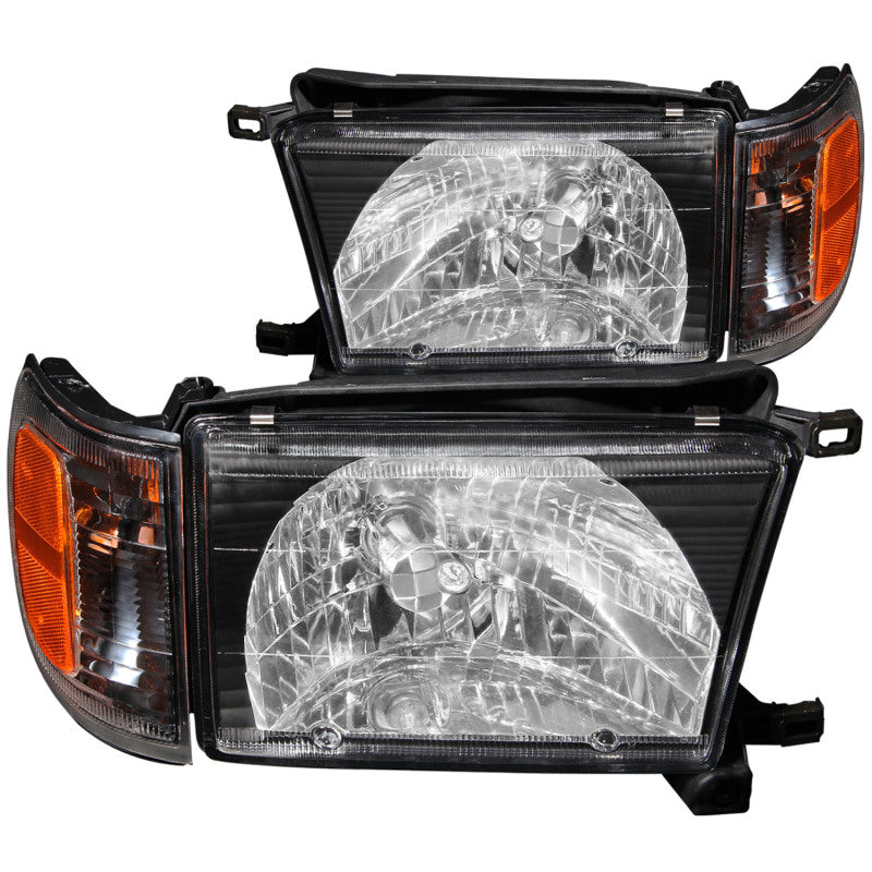 ANZO 111077 1999-2002 Toyota 4Runner Crystal Headlights Black