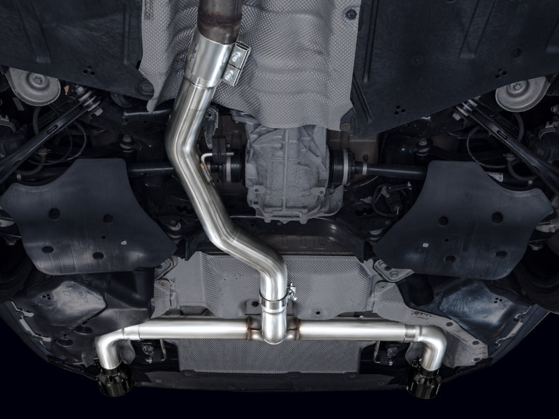 AWE Tuning 3020-33429 AWE 19-23 BMW 330i / 21-23 BMW 430i Base G2X Track Edition Axle Back Exhaust - Diamond Black