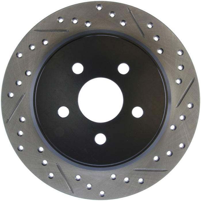 Stoptech 127.63054L StopTech 03-09 Chrysler PT Cruiser Tur / 03-05 Dodge Neon SRT-4 Rear Left Slotted & Drilled Rotor