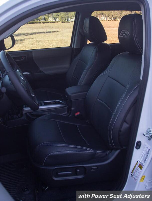 PRP Seats B057-02 PRP 2016+ Toyota Tacoma Front Seat Covers with Electric Seat Adjusters (Pair) - All Black