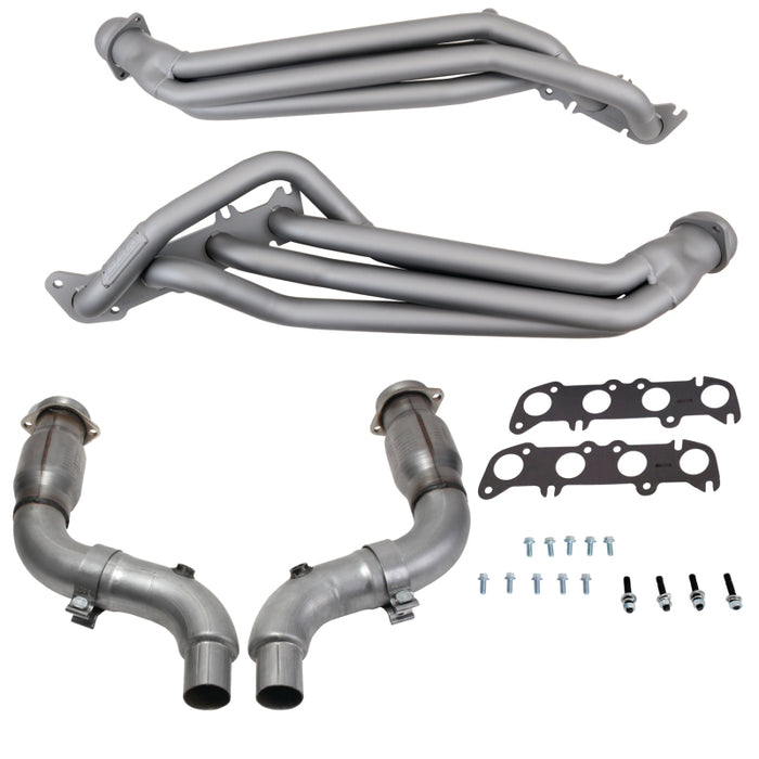 BBK 16334 15-23 Ford Mustang GT 1-3/4 Long Tube Headers w/High Flow Catted X-Pipe (Ti Ceramic)