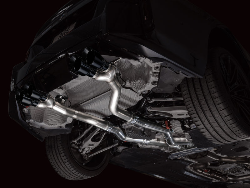 AWE Tuning 3020-43487 23-24 BMW G87 M2 Track Edition Exhaust - Diamond Black Tips
