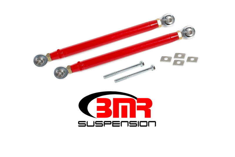 BMR Suspension TR007R BMR 16-17 6th Gen Camaro Rear Double Adj. Rod Ends Toe Rods - Red