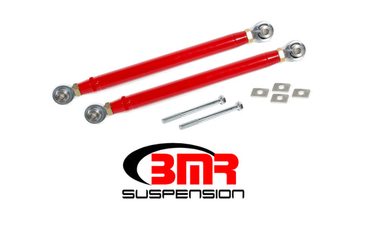 BMR Suspension TR007R BMR 16-17 6th Gen Camaro Rear Double Adj. Rod Ends Toe Rods - Red