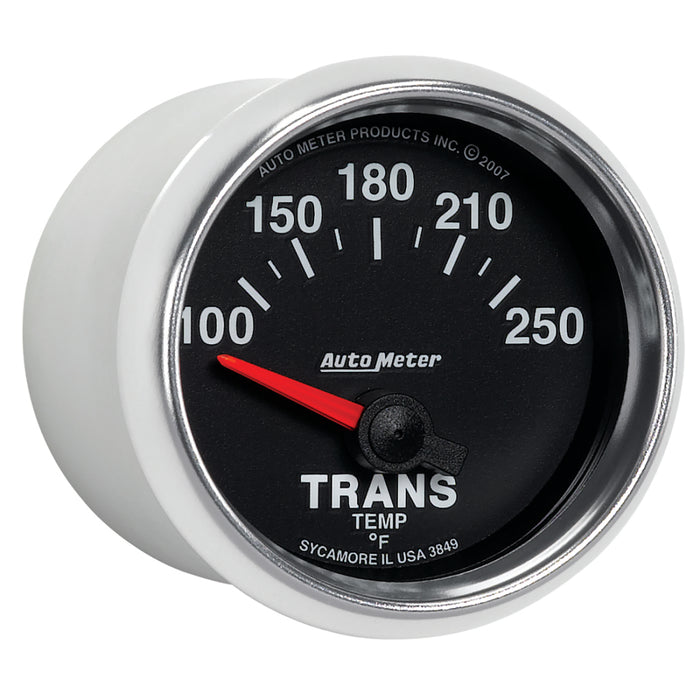 AutoMeter 3849 Autometer GS 52mm 100-250 Degree F Short Sweep Electronic Transmission Temperature Gauge