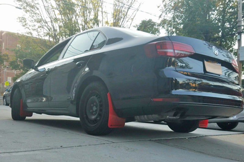 Rally Armor MF42-UR-BLK/GRY 15-18 VW Jetta Black UR Mud Flap w/Grey Logo