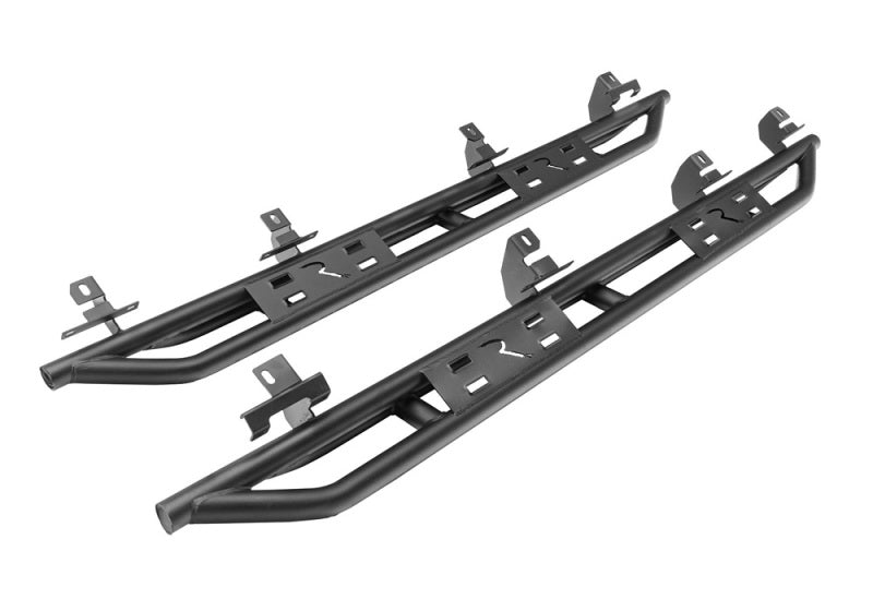 Rampage 88736 20-22 Jeep Gladiator SRS Sidebar Rock Crawler Steps - Black