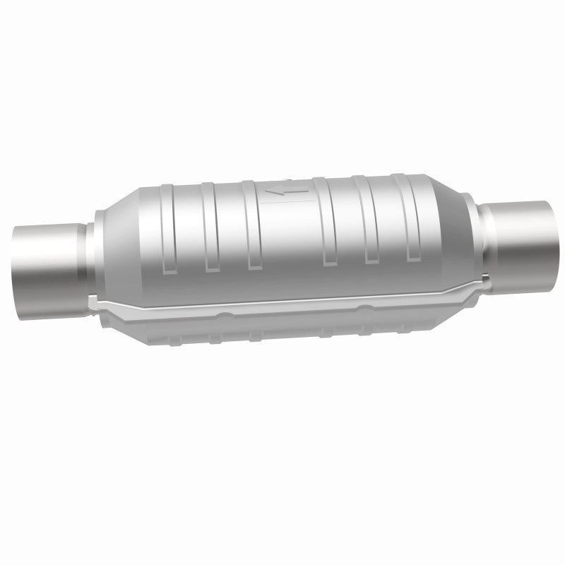 Magnaflow 51355 MagnaFlow Conv Univ 2.25in Inlet/Outlet Center/Center Round 11in Body L x 5.125in W x 15in Overall L