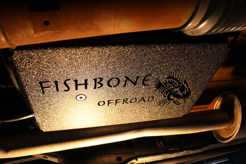 Fishbone Offroad FB23064 12-17 Jeep Wrangler JK Steel EVAP Canister Skid Plates - Black Textured Powdercoat