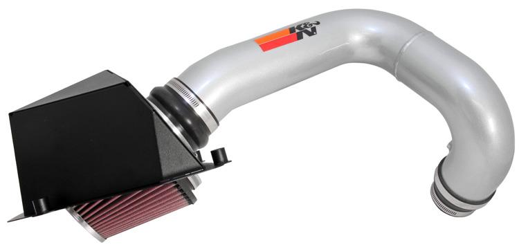 K&N Engineering 77-3071KS K&N 10 GMC Terrain / 10 Chevy Equinox 2.4L-L4 Silver High Flow Performance Kit